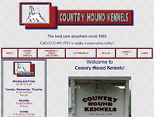 Tablet Screenshot of countryhoundkennels.com